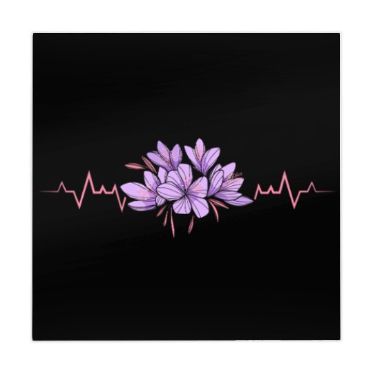Lesbian Heartbeat Violet Flower Love Pride Art Mahjong Mats