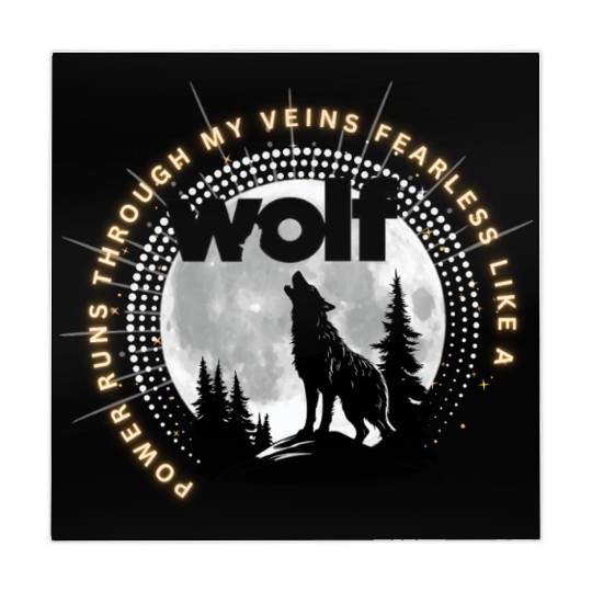 Fearless Wolf Full Moon Mahjong Mats