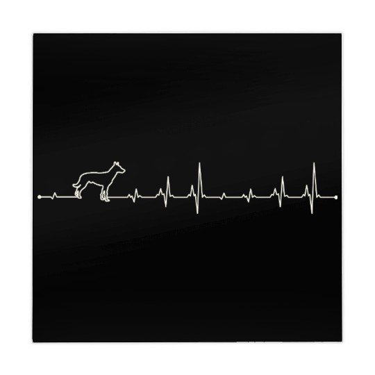Heartbeat Belgian malinois dog Mahjong Mats
