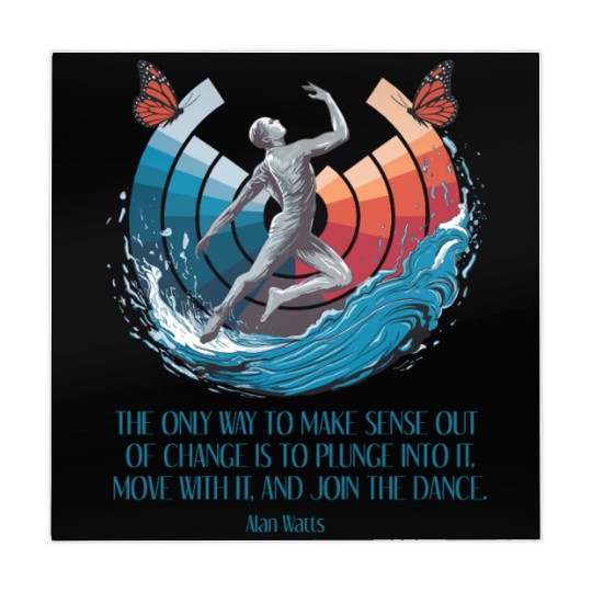 Alan Watts | Embrace Change, Join the Dance Mahjong Mats