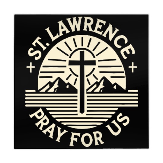 St. Lawrence Pray for Us Catholic Patron Saint Mahjong Mats
