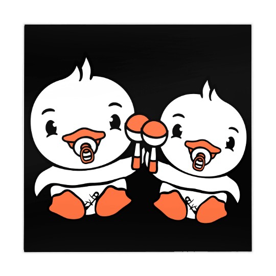 2 Ducks Babies Baby Children Pacifier Diaper Team Mahjong Mats