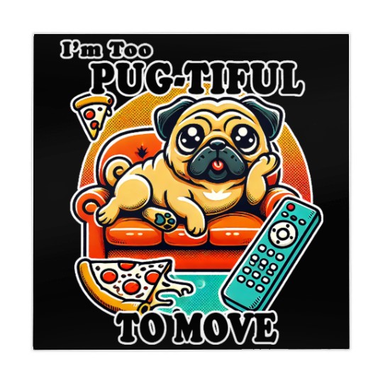 Pug Relaxing Couch Design Mahjong Mats