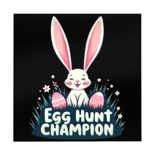 Egg Hunt Champion Bunny Design Mahjong Mats