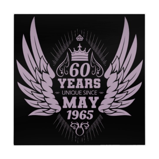 60th birthday angel wings unique since May 1965 Mahjong Mats