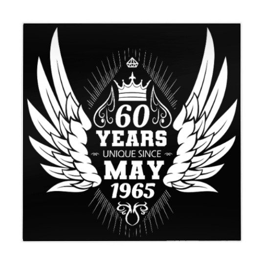 60th birthday angel wings unique since May 1965 Mahjong Mats