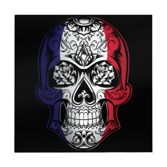 France X Head Skull Flag Mahjong Mats