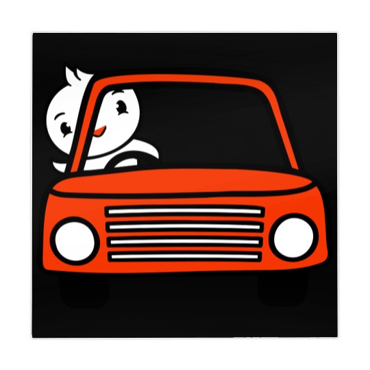 Duck Car Driver Fast Vehicle Greeting Waving Cute Mahjong Mats