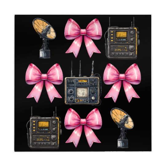 Coquette Bow Ham Radio Operator Amateur Radio Girl Mahjong Mats