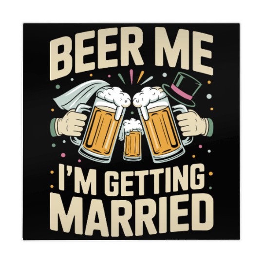 Beer Bachelorette party Funny Bride and Groom Mahjong Mats