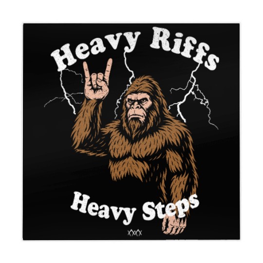 Heavy Riffs, Heavy Steps Bigfoot Rock Mahjong Mats