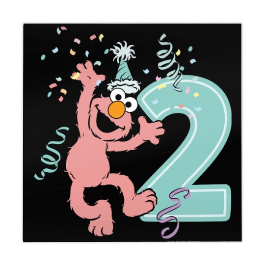 Sesame Street Birthday Design With Elmo Two Years Mahjong Mats