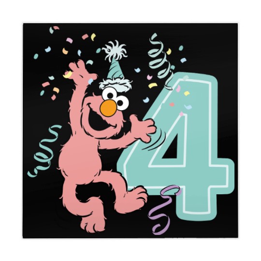 Sesame Street Birthday Design With Elmo 4 Years Mahjong Mats