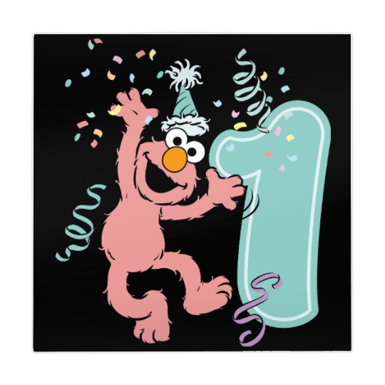 Sesame Street Birthday Design With Elmo One Year Mahjong Mats