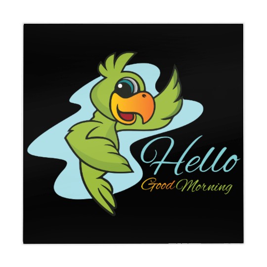 HELLO parrot bird pirate kids Mahjong Mats