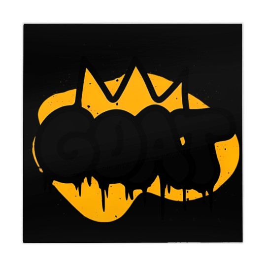 Minimalist Graffiti Art Featuring Bold GOAT Mahjong Mats