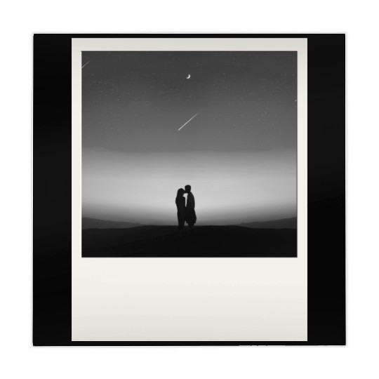 Starry Night Embrace Couple Polaroid Mahjong Mats