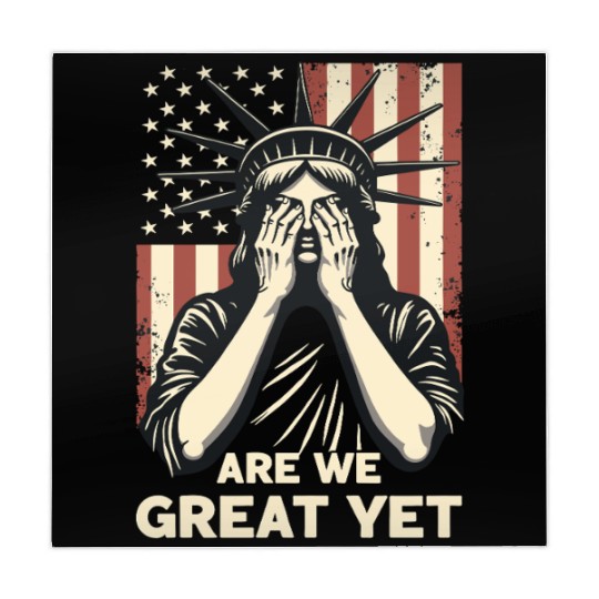 Are We Great Yet Statue of Liberty Trump America Mahjong Mats