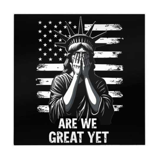 Are We Great Yet Statue of Liberty Trump America Mahjong Mats