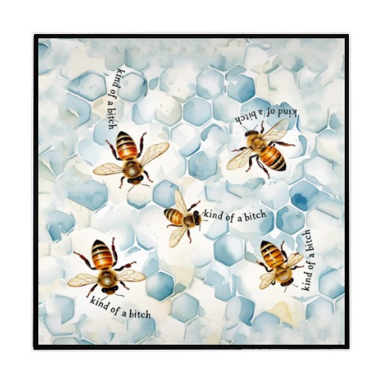 Bumble bee be kind of a bitch funny bug insect Mahjong Mats