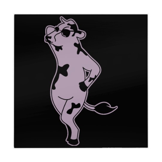 Elegant Cow Model Silhouette Farm Mahjong Mats