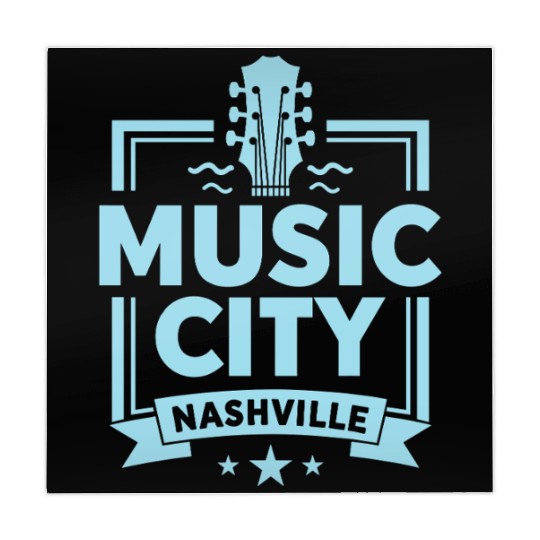 Music City Nashville Guitar Tennessee Mahjong Mats