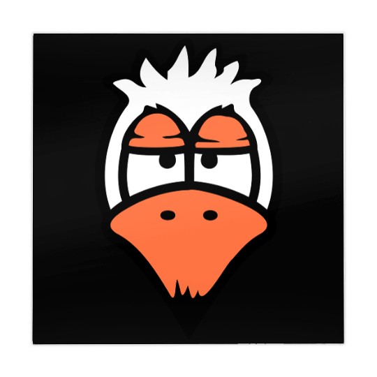 Bird looks funny annoyed tired angry frustrated Mahjong Mats