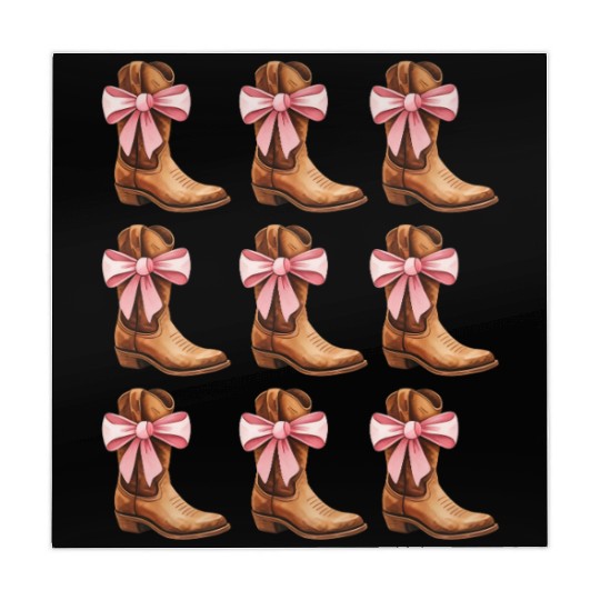 Cowgirl Boots and Pink Bows Rodeo Mahjong Mats