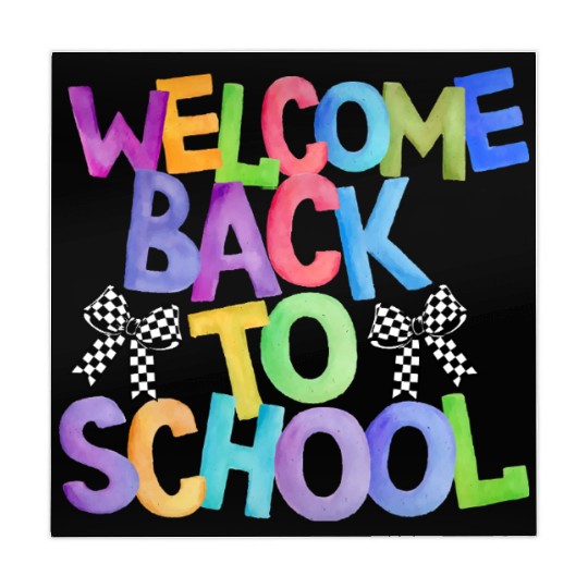 Welcome Back to School Coquette Bow Design Mahjong Mats