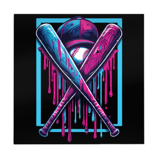 Baseball Home Plate Drip Boys Baseball Bat Mahjong Mats