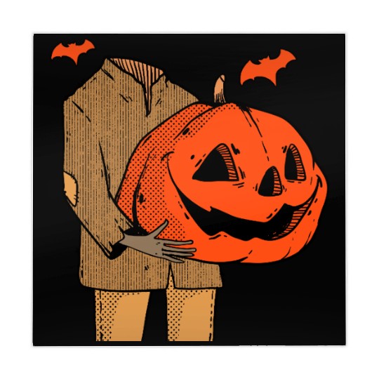 Scary Spooky Jack O Lantern Face Pumpkin Men Boys Mahjong Mats