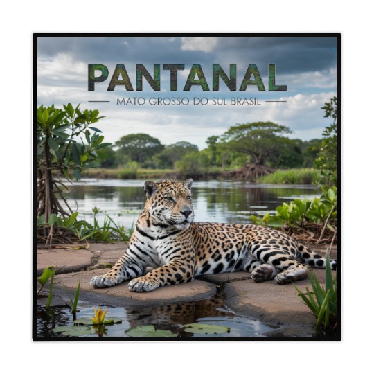 Pantanal Jaguar – Wild Beauty of Brazil Mahjong Mats