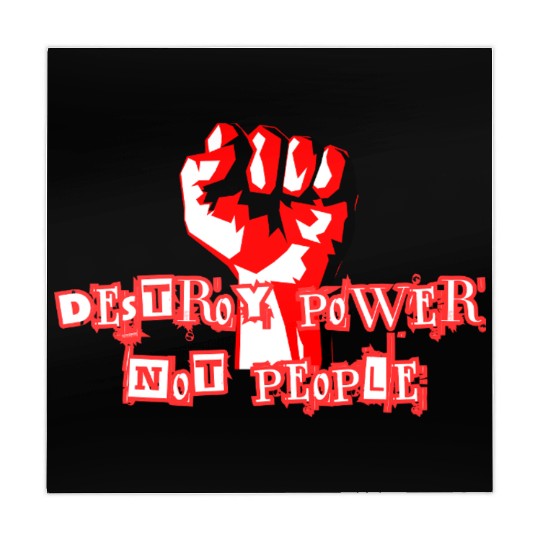 Anarchist Philosophy Destroy Power Mahjong Mats