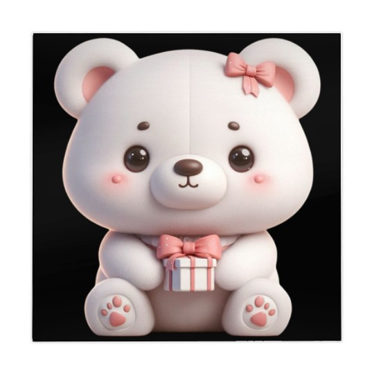 Sweet Teddy Bear and Gift Box Mahjong Mats