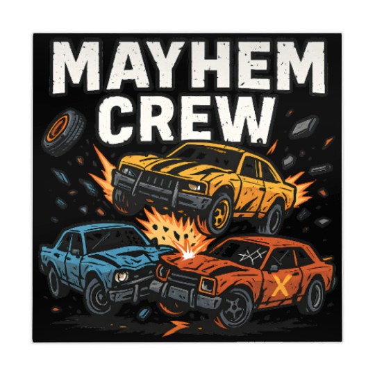 Mayhem crew derby Mahjong Mats crash race design wreckfest