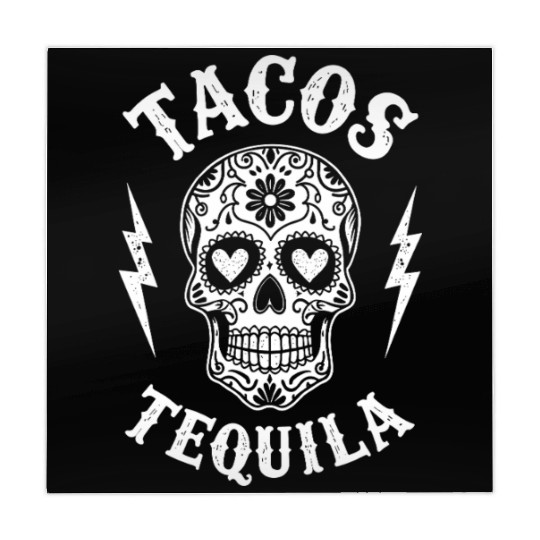 Tacos Tequila & Skull Vibes Mahjong Mats