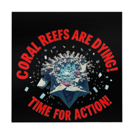 Coral Reefs Are Dying! Time for Action! Mahjong Mats