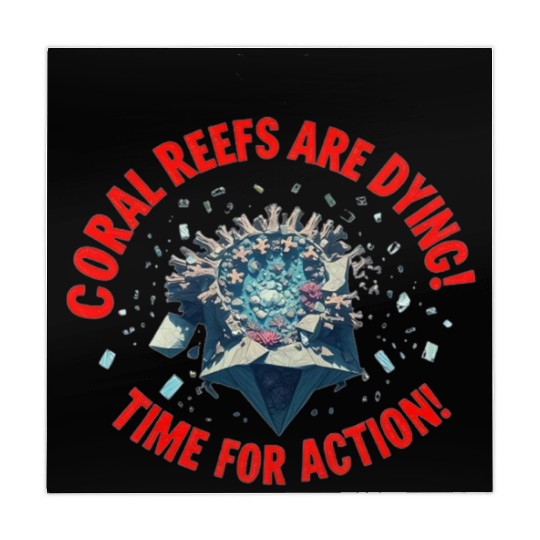 Coral Reefs Are Dying! Time for Action! Mahjong Mats