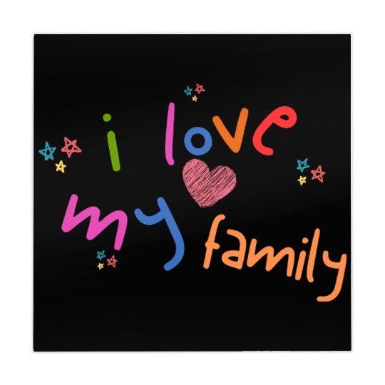 i love my family Mahjong Mats