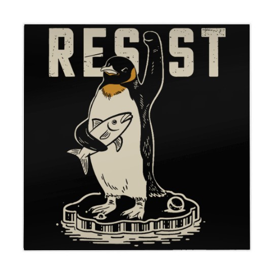 Funny Protest Against Tariffs Resist Penguin Mahjong Mats