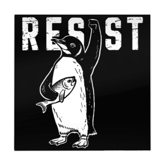 Funny Protest Against Tariffs Resist Penguin Mahjong Mats