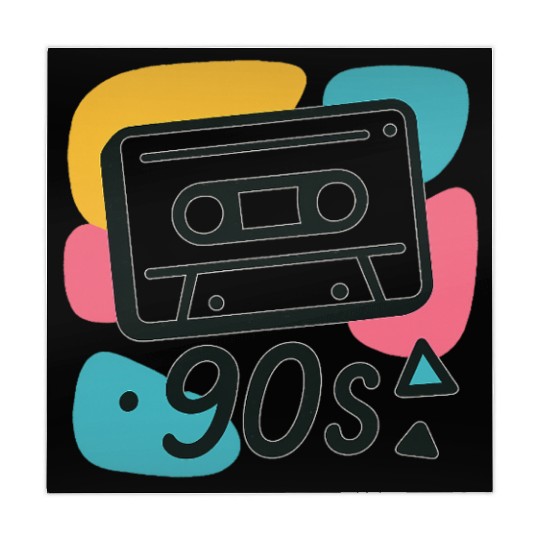 Name: Colorful 90s Cassette Tape Design Mahjong Mats