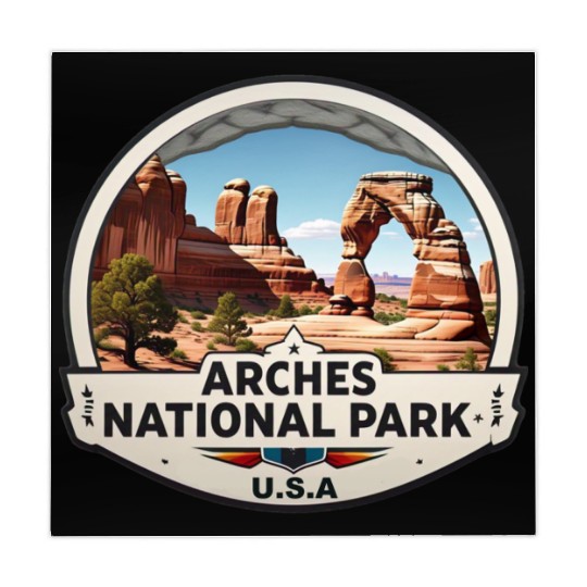 Arches National Park USA Logo Mahjong Mats