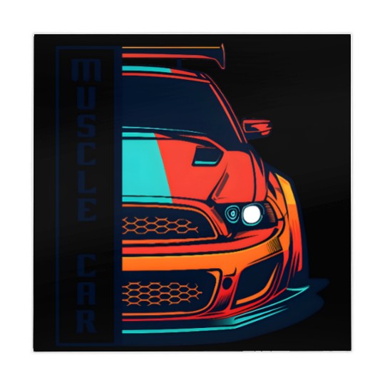 Muscle Car US Mahjong Mats Modern Muscle Car Man Children