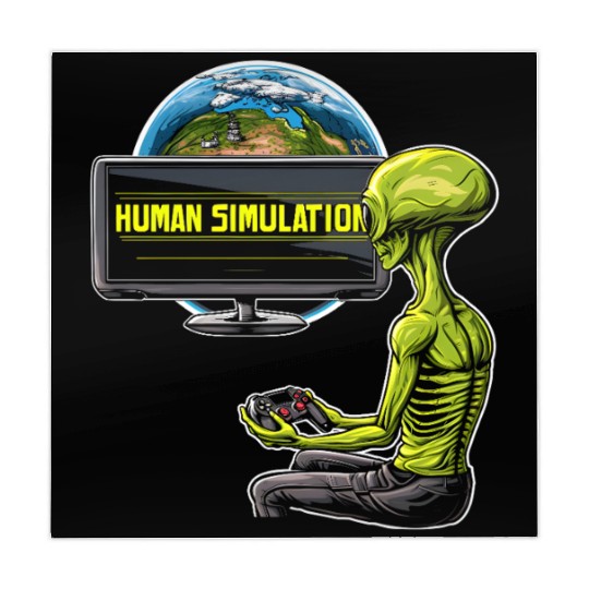 Human Simulation Mahjong Mats Alien Earth Extraterrestrial