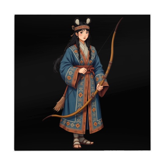 Cultural Warrior | chibi |Archery Mahjong Mats