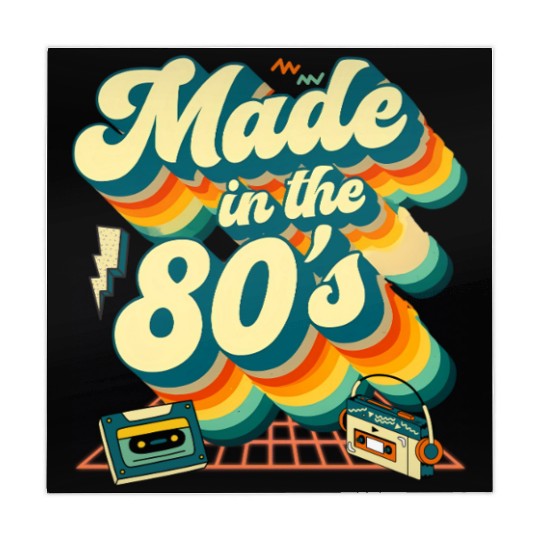 made in the 80s retro groovy Mahjong Mats