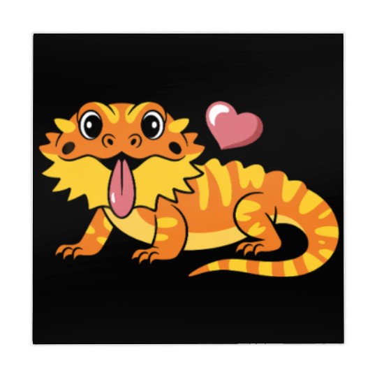 Kawaii Cartoon Reptile Pogona Herpetology Bearded Mahjong Mats