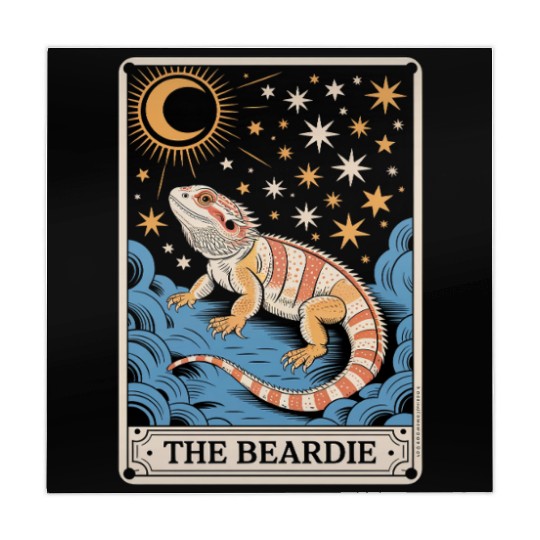The Beardie Tarot Card Pogona Reptile Lover Mahjong Mats