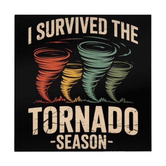 I Survived The Tornado Season Meteorology Storm Mahjong Mats